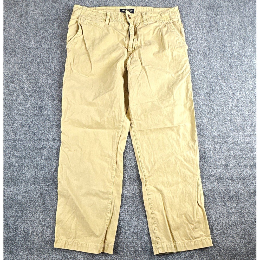 American Eagle Made To Last Men's 100% Cotton Relaxed Straight Khaki Pants 34x30